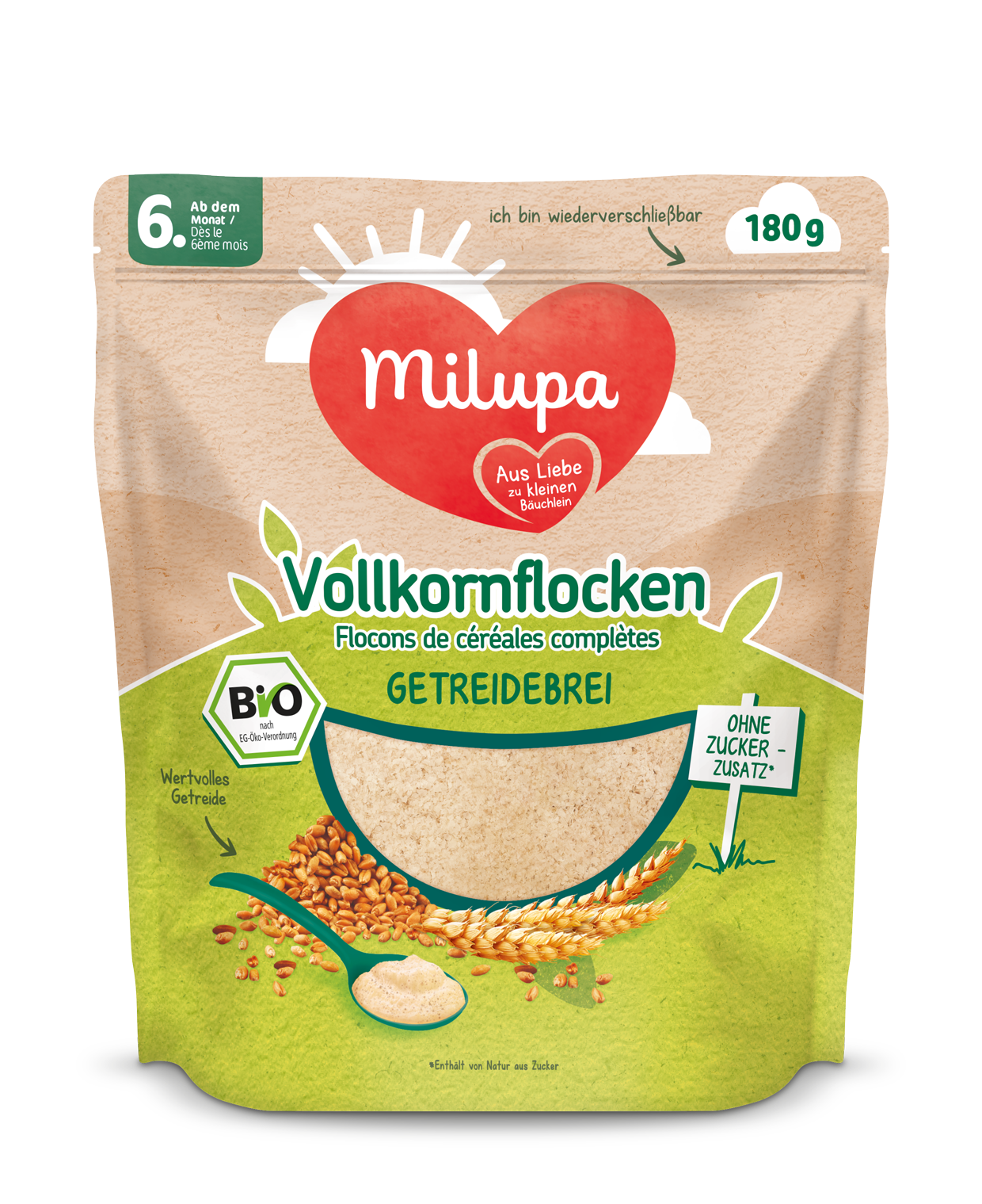 Milupa BIO Getreidebrei Vollkornflocken