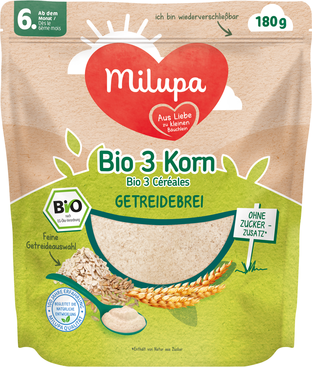 Milupa BIO Getreidebrei 3 Korn