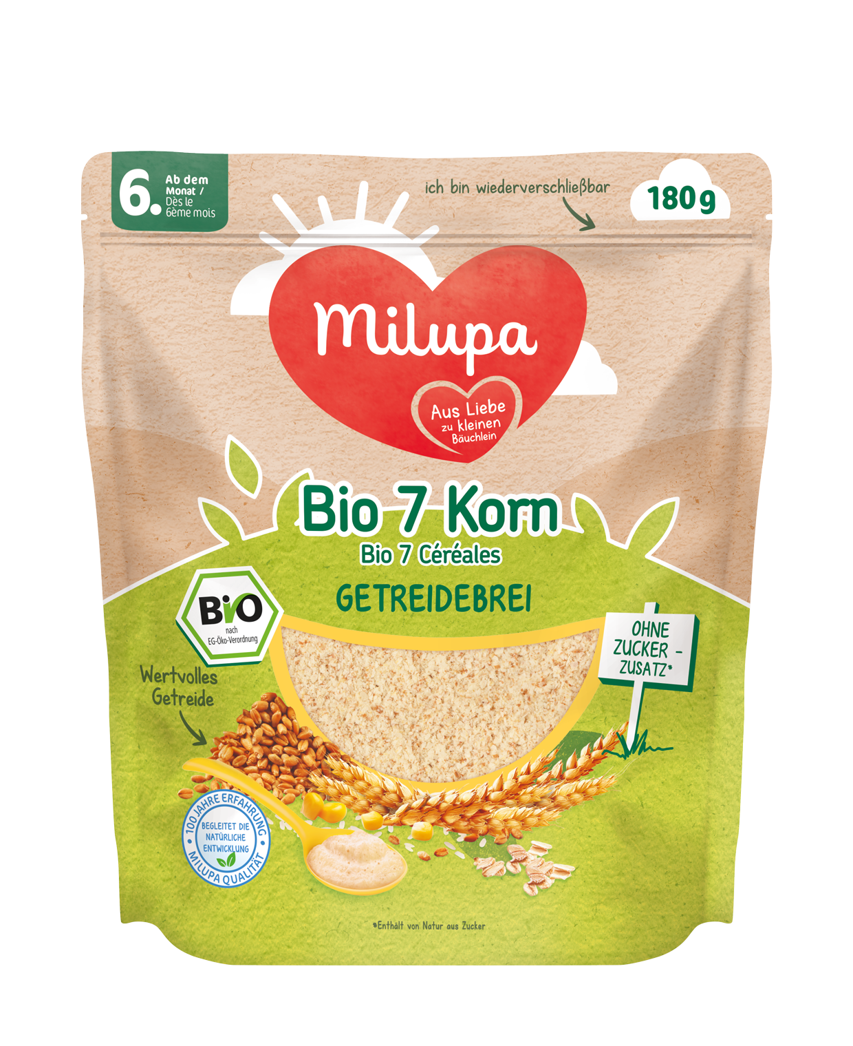 Milupa BIO Getreidebrei 7 Korn