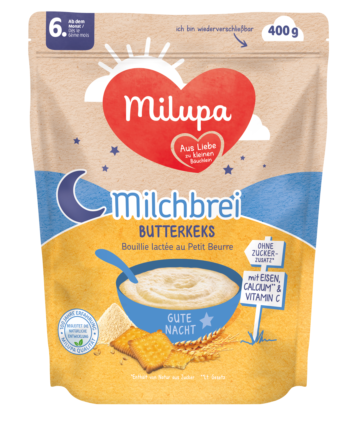 Milupa Milchbrei Butterkeks