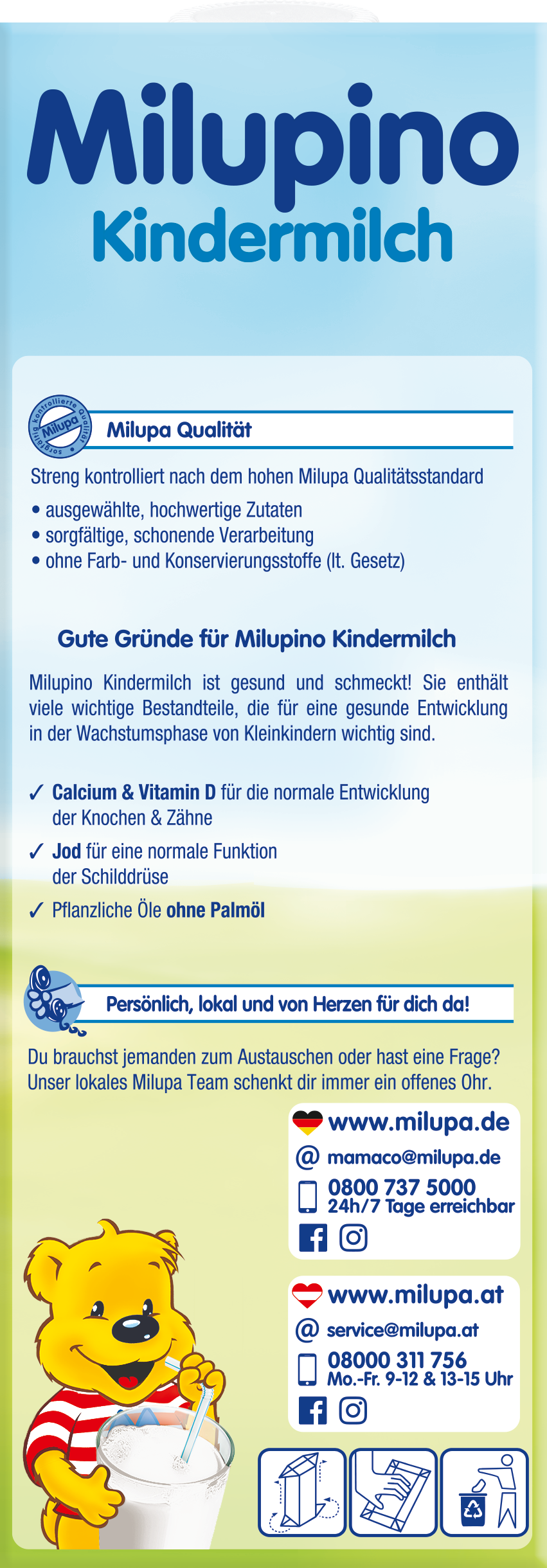 Milupino Kindermilch Trinkfertig (1L)