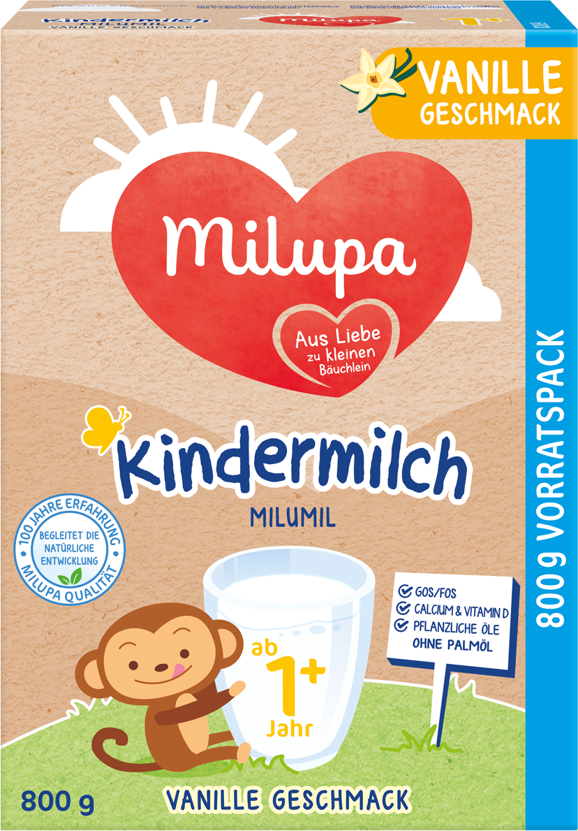 Milupa AT Kindermilch 1 Jahr Vanille 800g Vorratspack